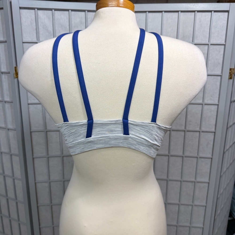 Lululemon Athletica Blue and Gray Cross-Back Bandeau - Picture 4 of 6